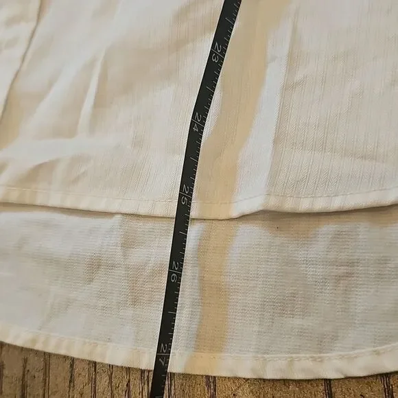 BCBGMaxAzria Peach and White Sleeveless Blouse Size S - Picture 4 of 6